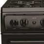 GRADE A2 - Light cosmetic damage - Hotpoint HAG51K 50cm Twin Cavity Gas Cooker Black