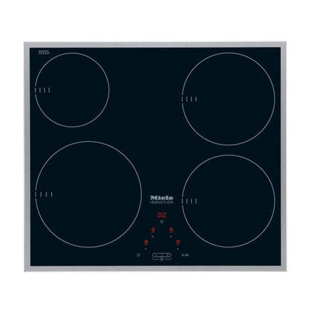 GRADE A1 - As new but box opened - Miele KM6115 574mm 4 Zone Induction Hob with Stainless Steel Trim