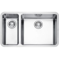 Franke KBX160/45 Kubus Undermount SilkSteel Sink with Left Hand Small Bowl