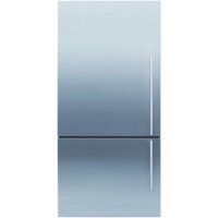 Fisher & Paykel E522BLXFD4 25157 - 79cm Wide Flat Door Left Hand Hinge Freestanding Fridge Freezer EZKleen Stainless Steel
