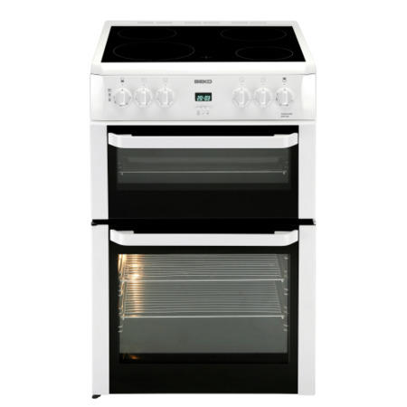 Beko BDVC664W White Double Oven 60cm Electric Cooker