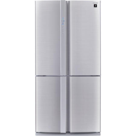 Sharp SJFP813VST 605L Four Door Frost Free Freestanding Fridge Freezer - Stainless Steel