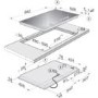 Miele KM3054 94cm Wide 5 Burner Gas-on-glass Hob
