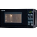 R272KM Sharp 20L Freestanding Solo Digital Microwave Oven - Black