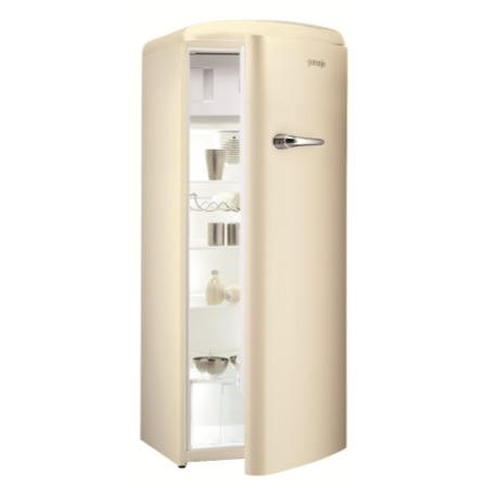 Gorenje RB60299OC Retro Style Right Hand Hinge Freestanding Fridge With Ice Box - Cream