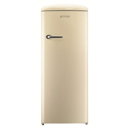 Gorenje RB60299OC Retro Style Right Hand Hinge Freestanding Fridge With Ice Box - Cream