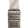 GRADE A2 - Light cosmetic damage - Hotpoint HUG61X Ultima 60cm Double Oven Gas Cooker - Stainless Steel