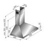 Candy CCE16/1X 60cm Wide Chimney Hood - Stainless Steel
