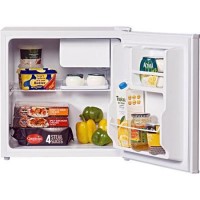 GRADE A2 - Light cosmetic damage - LEC R50052W White Compact Freestanding Fridge With Ice Box