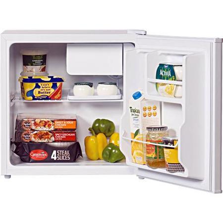 GRADE A2 - Light cosmetic damage - LEC R50052W White Compact Freestanding Fridge With Ice Box