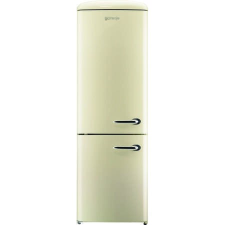 GRADE A2 - Light cosmetic damage - Gorenje RK60359OC-L Retro Style Freestanding Fridge Freezer Left Hand Hinge Cream