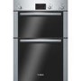 Bosch Display Classixx Electric Built-in Double Fan Oven - Brushed Steel