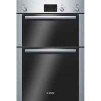 Bosch Display Classixx Electric Built-in Double Fan Oven - Brushed Steel