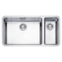 Franke KBX160/55-20R Kubus Undermount 1.5 Bowl Stainless Steel Sink -Small Bowl RH