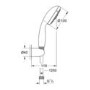 Tempesta 100 Wall holder set 2 sprays
