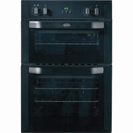 Belling BI90MF Multifunction Electric Built-in Double Oven in Black