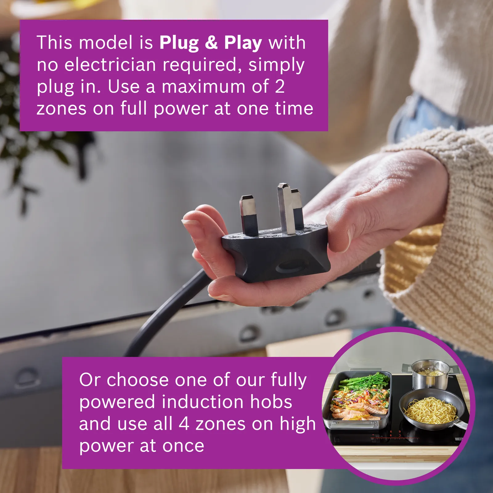 Plug and Play Hob.