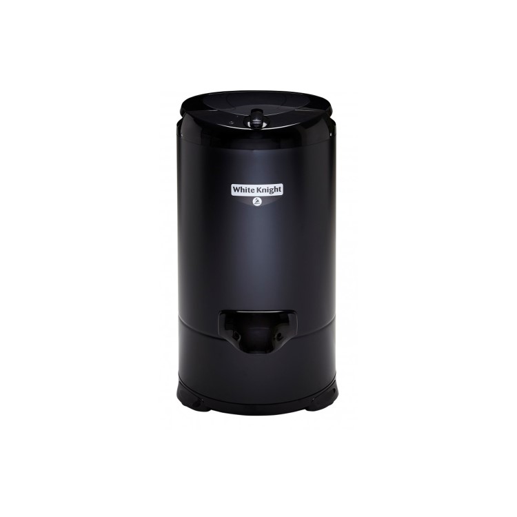 GRADE A1 - White Knight 28009B 4.1kg Gravity Drained Spin Dryer - Black
