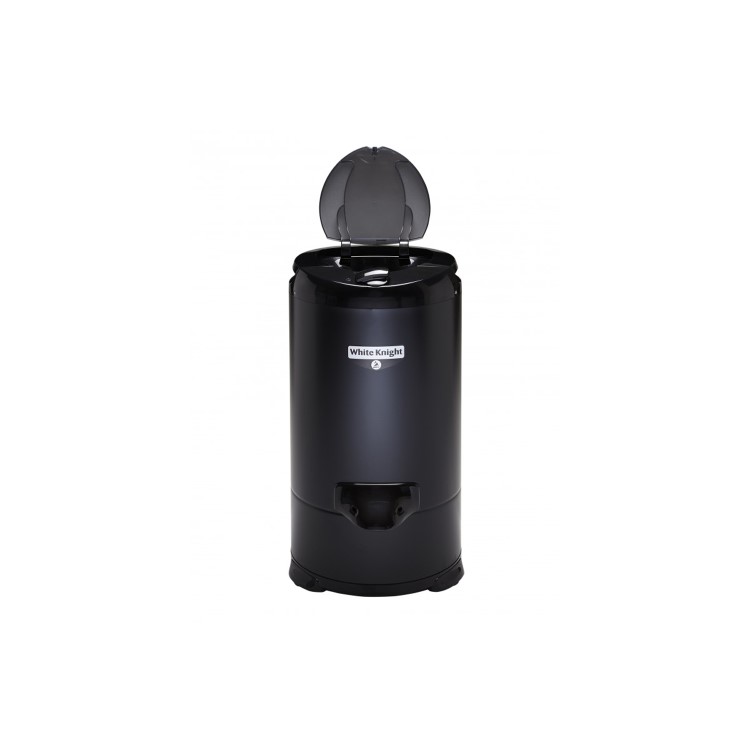 GRADE A1 - White Knight 28009B 4.1kg Gravity Drained Spin Dryer - Black