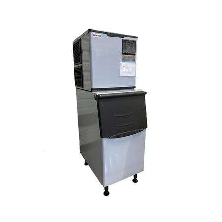 Hamoki HAM-227K High Performance Modular Ice Machine - Produces 227kg in 24hrs. Massive 170kg Capacity Storage Bin