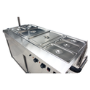 Hamoki DC-4W Mobile Bain Marie Servery - Food Warmer Cart With Heated Gantry 4 x 1/1 GN Size 13 amp
