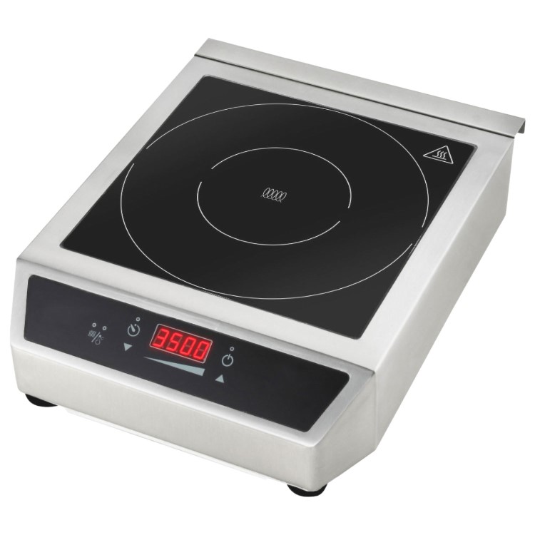 Hamoki HA-350BT Heavy Duty Commercial Induction Hob - Digital Control - Countertop 3kW 13 Amp