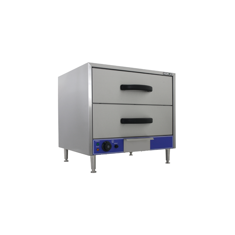 Hamoki Commercial Warming Drawer With 2 Drawers - Wet Heat WL-02-01