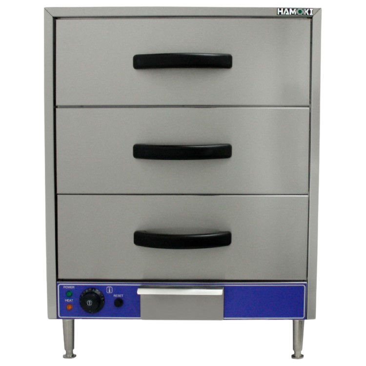 Hamoki Commercial Warming Drawer With 3 Drawers - Wet Heat WL-03-01