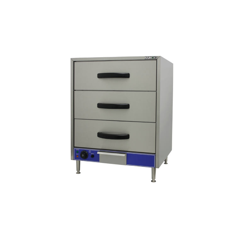 Hamoki Commercial Warming Drawer With 3 Drawers - Wet Heat WL-03-01