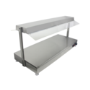 Hamoki Extra Wide Triple Lamp Heated Food Warmer With Heated Gantry Heated Base and Sneeze Screen. 1240mm - 13 Amp Plug. SFW-4L