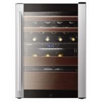 GRADE A2 - Light cosmetic damage - Samsung RW52DASS1 Dual Zone Freestanding Wine Cooler in Black and Stainless Steel