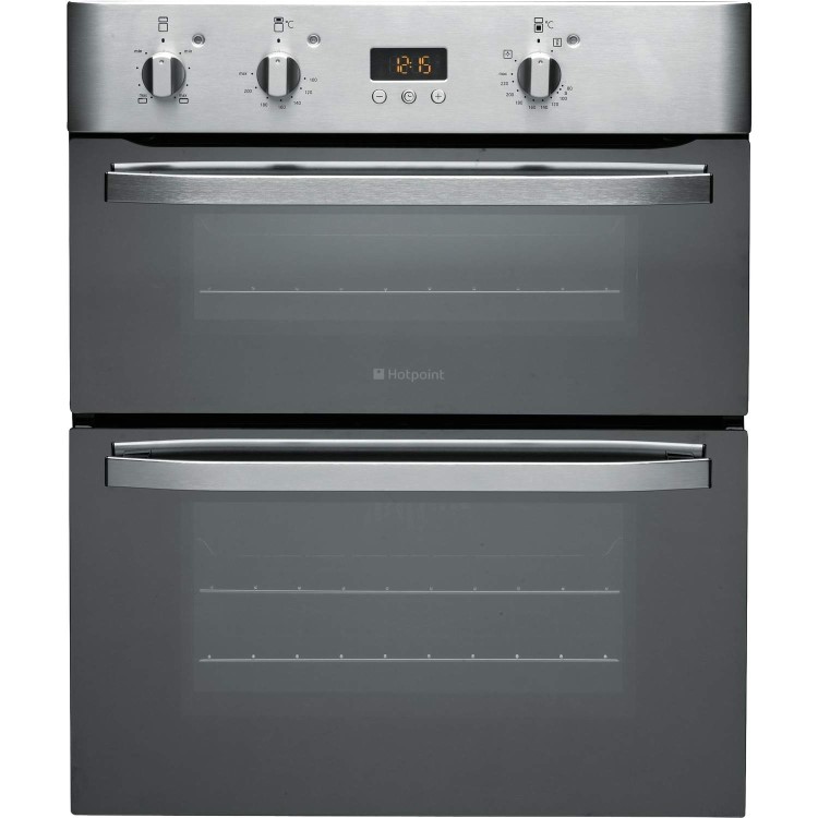 Hotpoint UHS53XS Electric Built-under Double Oven - Stainless Steel