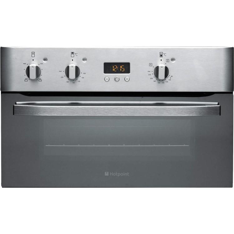Hotpoint UHS53XS Electric Built-under Double Oven - Stainless Steel