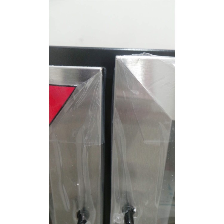 GRADE A2  - CDA FWC623SS 60cm Wide Freestanding Under Counter Double Door Wine Cooler Stainless Stee
