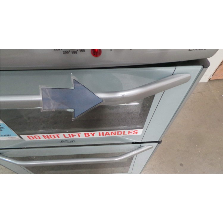 GRADE A3 - Heavy cosmetic damage - Belling Enfield E552 55cm Slot-in Electric Cooker Silver