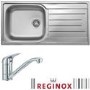 GRADE A1 - Reginox DAYTONA/MIAMI Daytona Reversible 1 Bowl Stainless Steel Sink & Miami Chrome Tap Pack