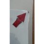 GRADE A2  - LEC 444441945 50cm Wide 1.52m Tall Freestanding Fridge Freezer White