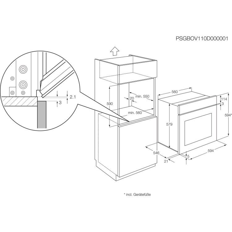 AEG BE300300KM 9 Function Electric Built-in Single Oven Antifingerprint Stainless Steel