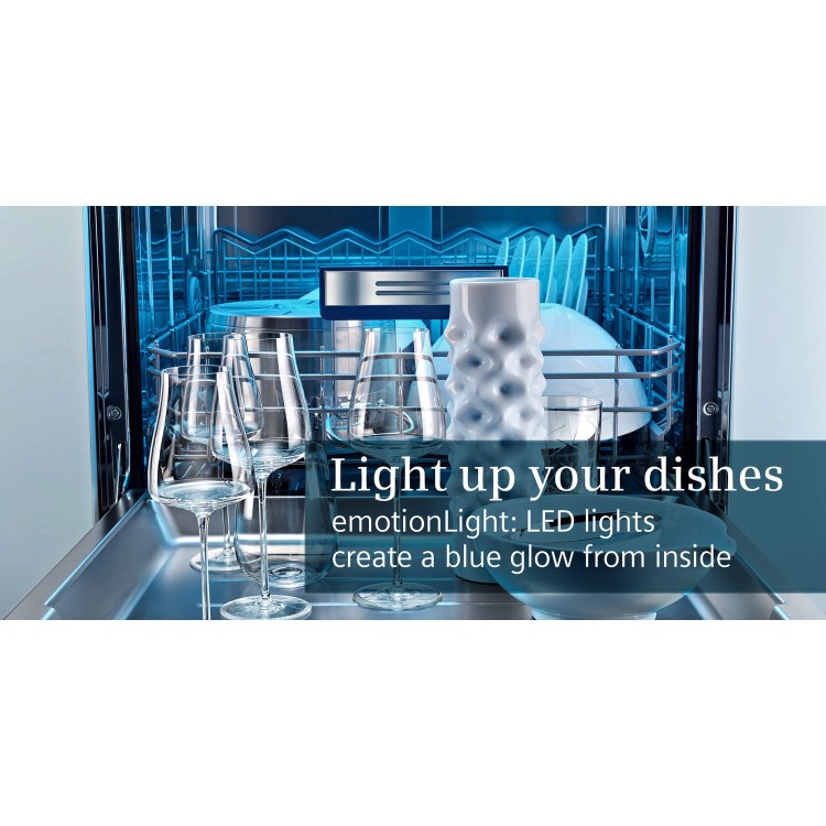 Siemens SN26M892GB 14 place Freestanding Dishwasher in silver inox