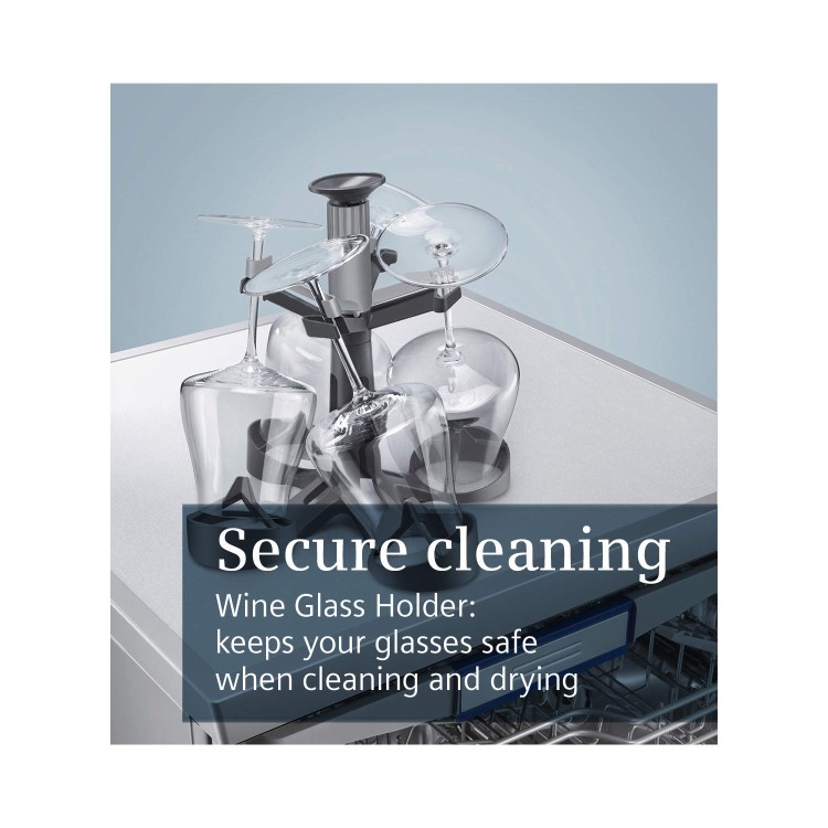 Siemens SN26M892GB 14 place Freestanding Dishwasher in silver inox
