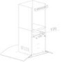 Baumatic BT7.3GL Curved Glass 70cm Chimney Cooker Hood Stainless Steel