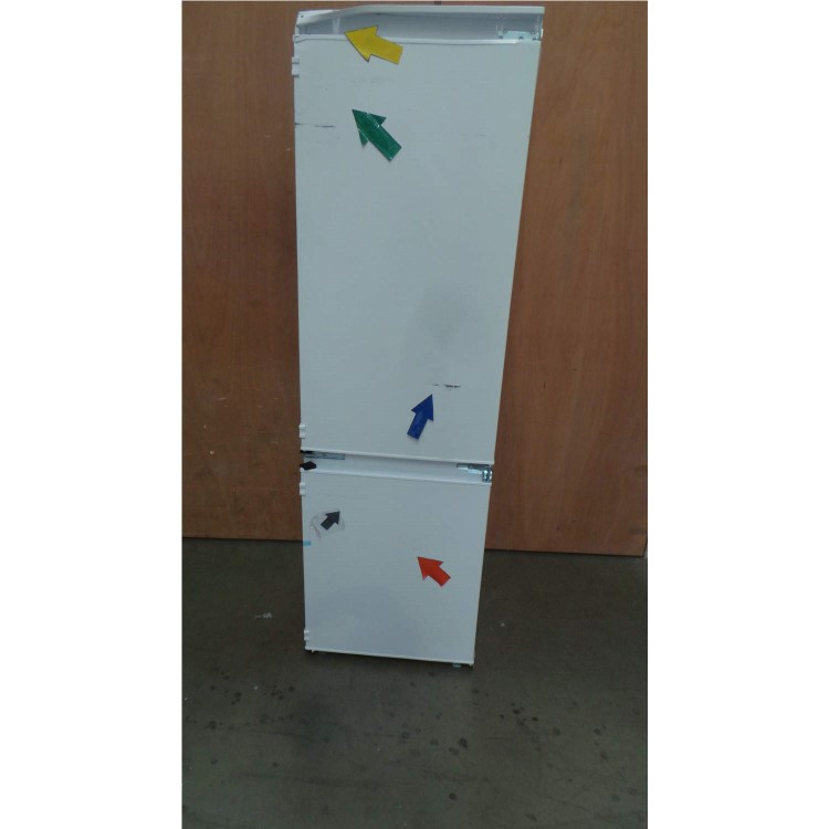GRADE A3 - Heavy cosmetic damage - Candy CKBC3150E/1K 70-30 Integrated Fridge Freezer