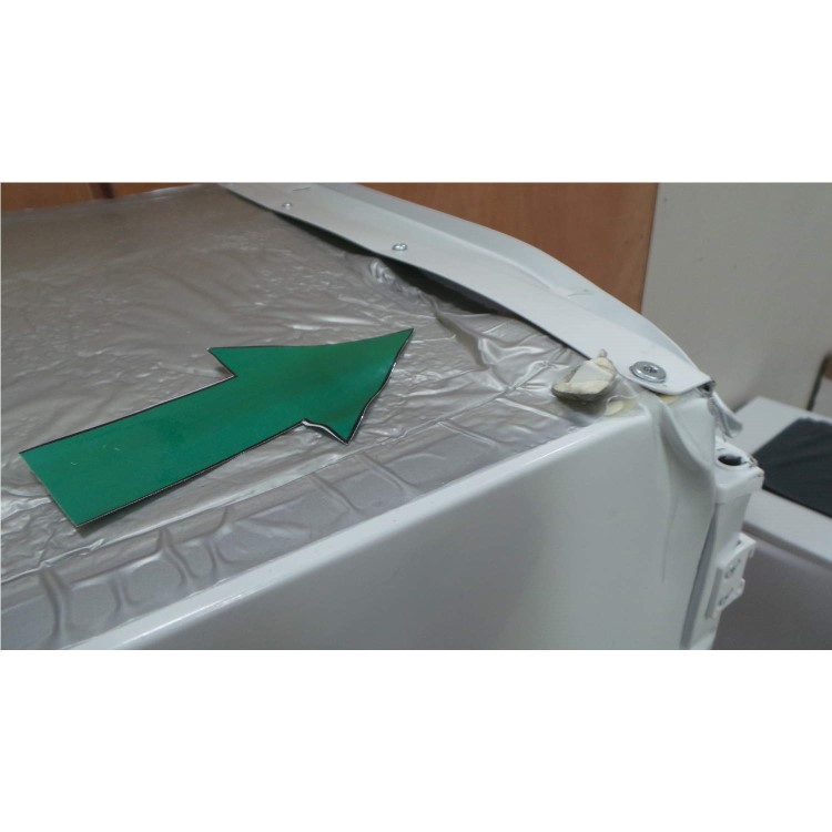 GRADE A3 - Heavy cosmetic damage - Candy CKBC3150E/1K 70-30 Integrated Fridge Freezer