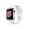 Apple Watch Series 1 38mm Stainless Steel with White Sport Band