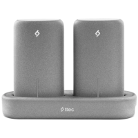 ttec PowerStones Trio Powerbank Set - 2 x 5000mAh - Grey w/Charging Dock