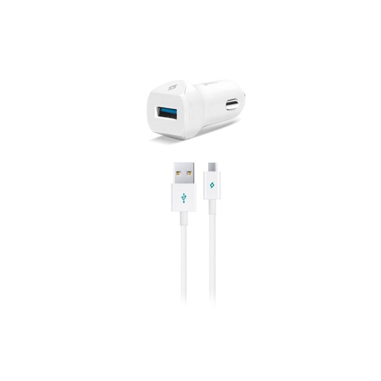 ttec SpeedCharger QC 3.0 In-Car Charger 18W+ Micro USB Cable