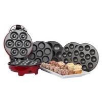 GOURMET GADGETRY 3 IN 1 SWEET SNACK MAKER Xs14 Retro Diner 3 In 1 Sweet Snack Maker Red