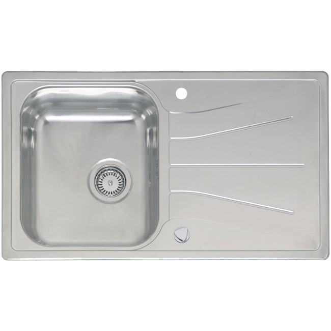 Reginox Single Bowl Reversible Stainless Steel Chrome Inset Kitchen Sink