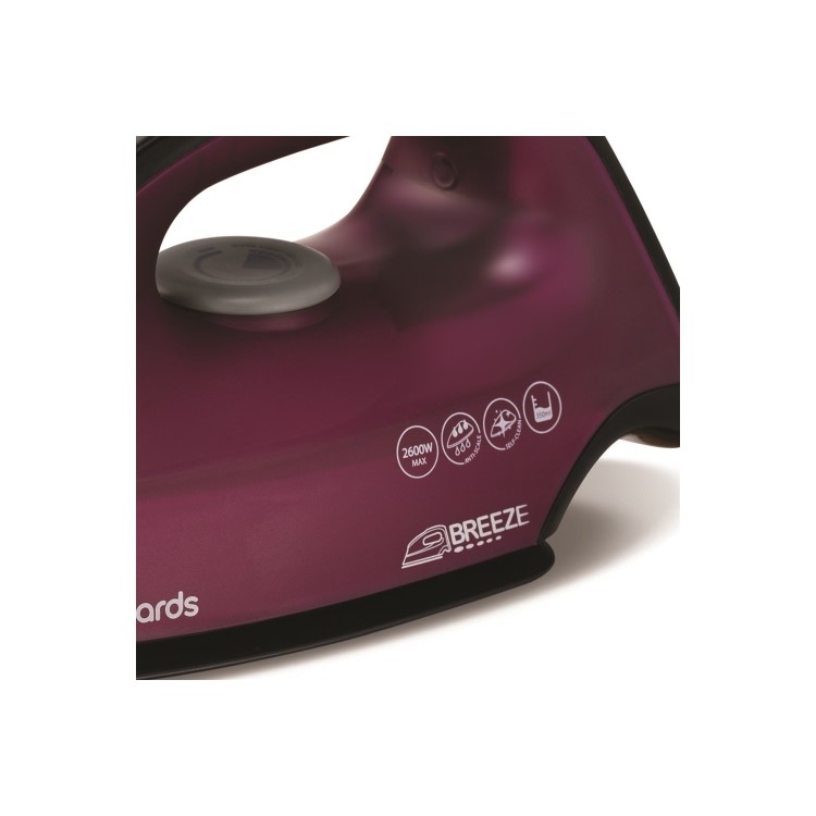 Morphy Richards 300263 Breeze Steam Iron With Ceramic Sole Plate Black And Mulberry