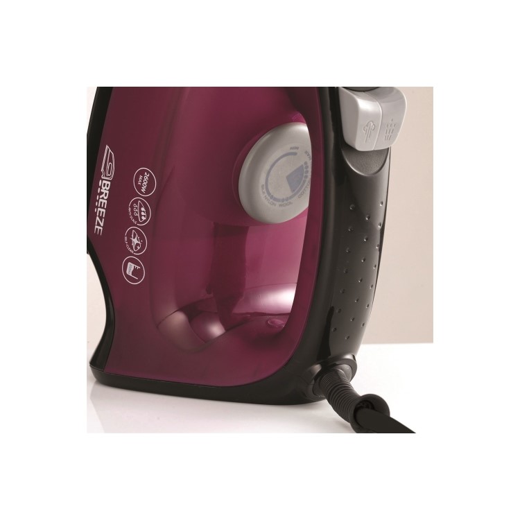 Morphy Richards 300263 Breeze Steam Iron With Ceramic Sole Plate Black And Mulberry